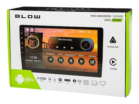 Blow Ηχοσύστημα Αυτοκινήτου 2DIN (Bluetooth/USB/WiFi/GPS/Apple-Carplay/Android-Auto) με Οθόνη Αφής 9"