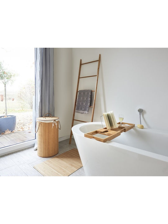 Zeller Καλάθι Απλύτων Bamboo 55lt με Καπάκι 35x60x60cm Καφέ