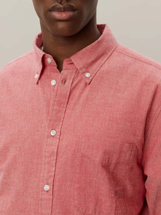 Les Deux Men's Shirt Long Sleeve Burnt Red