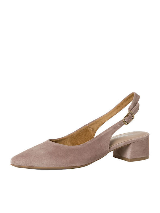 Suede Γόβες Μπεζ