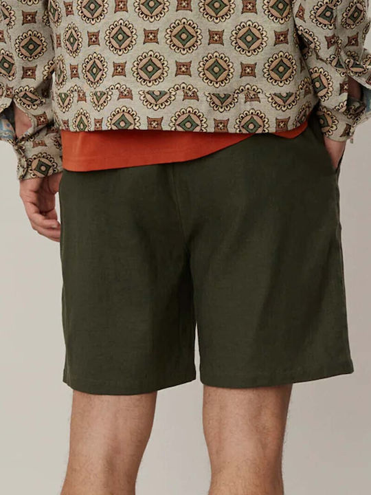 Otto Linen Мъжка Бермуда Forrest Green