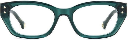 Carolina Herrera Femei Plastic Rame Ochelari Fluture Verde HER 0192 YJE
