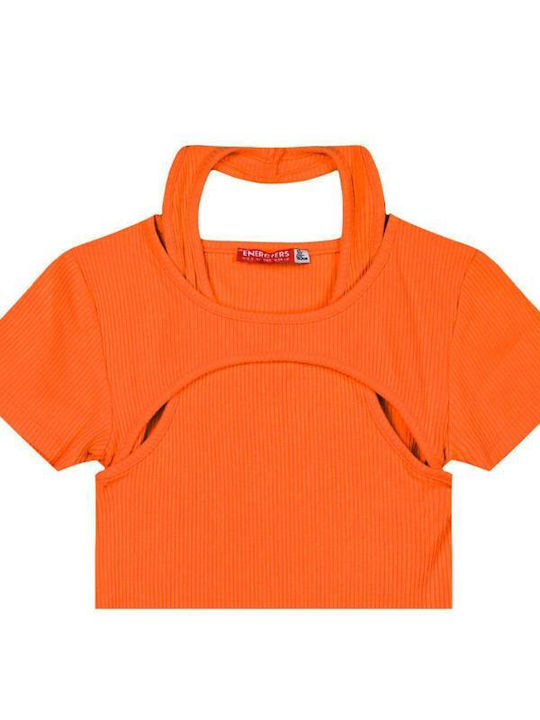 Energiers Children's Blouse Short Sleeve orange