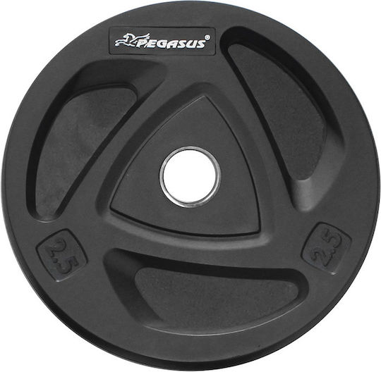 Pegasus Set of Plates Olympic Type Rubber 1 x 2.5kg Φ50mm with Handles