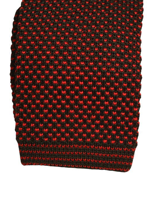 Zaza Herren Krawatte Wolle Gestrickt in Rot Farbe