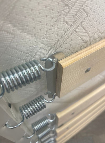 Πτυσσόμενο Ράντζο με Στρώμα 8cm Μονό Γκρι 180x80εκ.