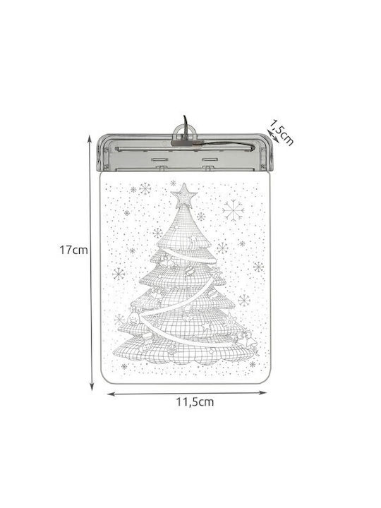 Beleuchtet Weihnachtsdekoration Baum 17cm Batterie Weiß