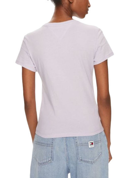 Tommy Hilfiger Γυναικείο T-shirt Floral Λιλά
