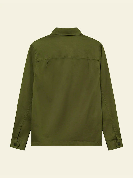 Les Deux Men's Shirt Overshirt Long Sleeve Green