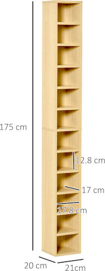 HomCom Επιδαπέδια Θήκη 204 CD 21x20x175cm