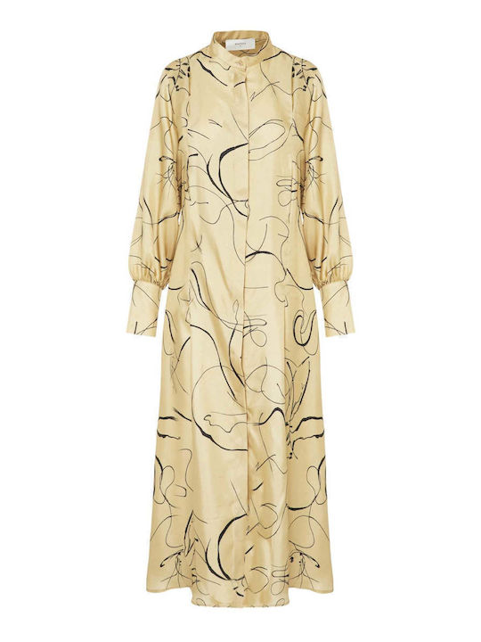 Midi Kleid Beige