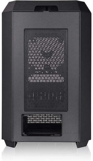 Thermaltake The Tower 300 Gaming Micro Tower Κουτί Υπολογιστή με Πλαϊνό Παράθυρο και RGB Φωτισμό Μαύρο