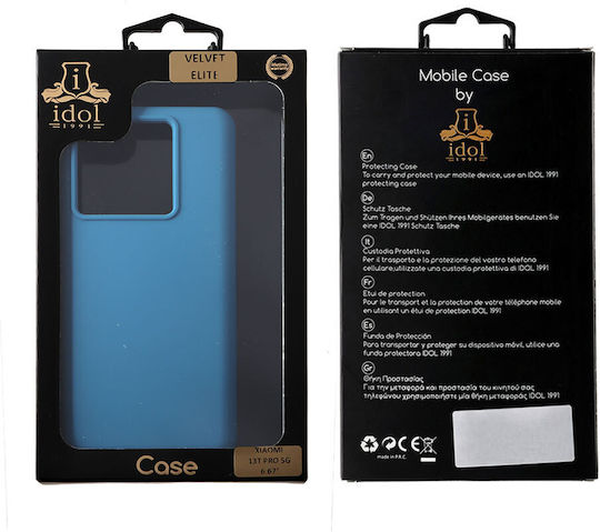 Idol 1991 Задна Корица Силиконова / Пластмасова Водоустойчива Синя (Xiaomi 13T / 13T Pro)