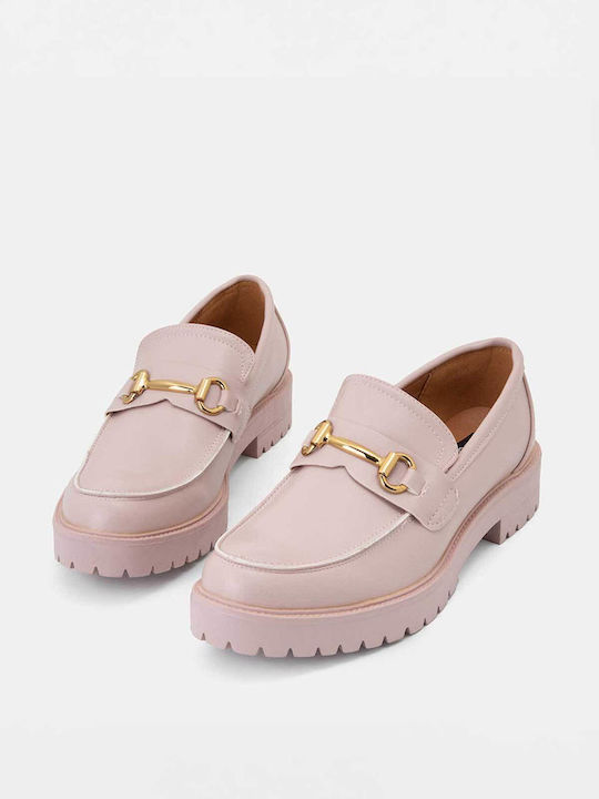 Bozikis Women's Loafers in Pink Color