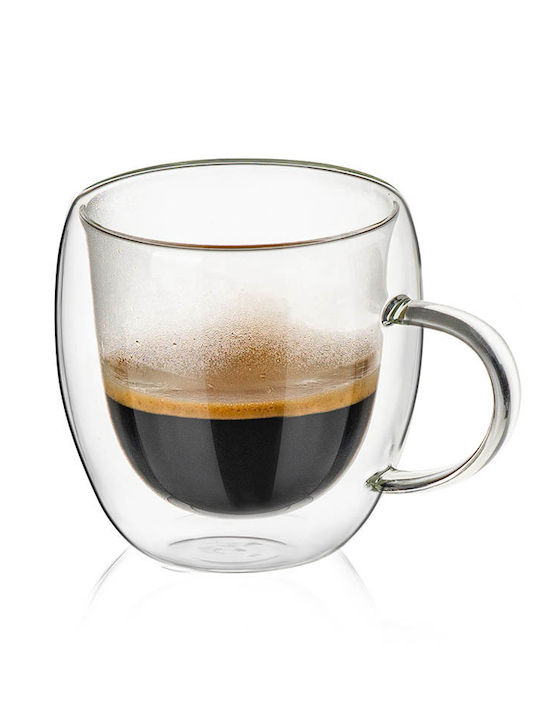 Luigi Ferrero Set of Cups Tea Glass Brown 250ml 2pcs