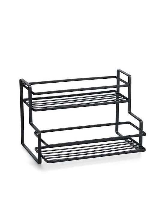 Zeller Tabletop Metal Rack 26x20x17cm Black