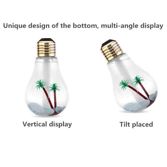 Colorful Bulb Umidificator în culoarea Gri 400ML