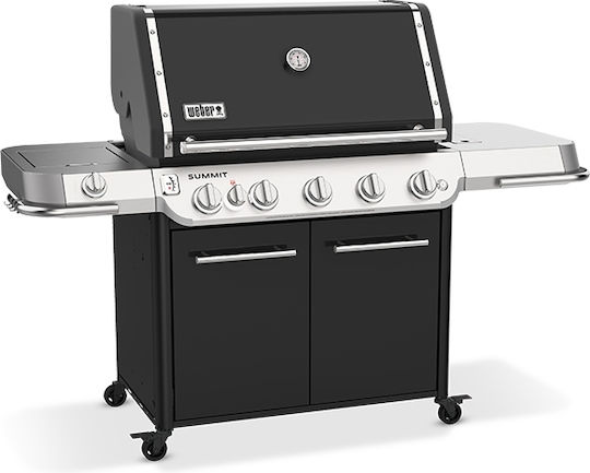 Weber Summit E Газово Барбекю Решетка 91брx49брсм. с 5 бр 27кВт и Инфрачервен Нагревател