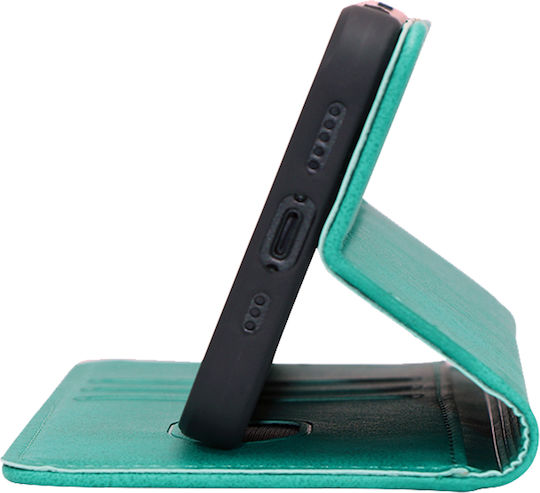 Sonique Wallet Synthetic Leather / Plastic / Silicone Turquoise (Motorola Moto G13 4G / Moto G23 4G / Moto G53 5G)