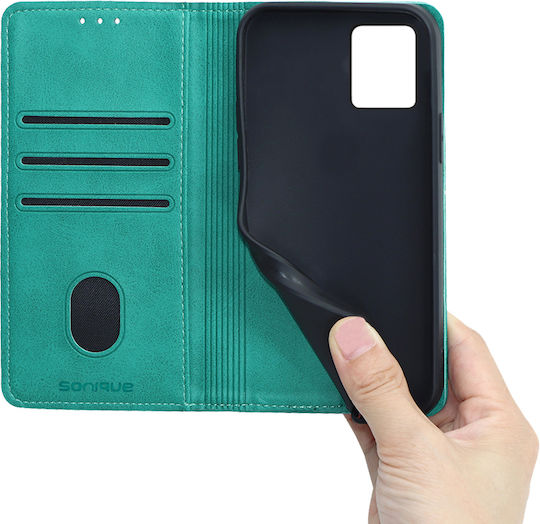 Sonique Wallet Synthetic Leather / Plastic / Silicone Turquoise (Moto G14 4G / Moto G54 5G)
