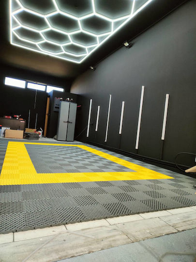 Set Plastic Floor PVC Drainage 400mmx400mmx20mm with 1 Tiles White