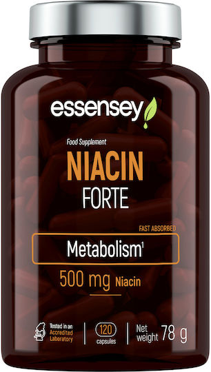 Essensey Niacin Forte Витамин за здравето на Нервната система 500мг 120 капси