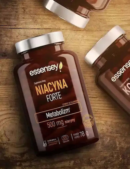 Essensey Niacin Forte Витамин за здравето на Нервната система 500мг 120 капси