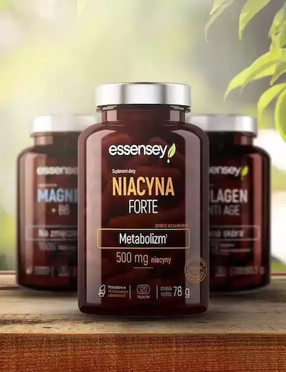 Essensey Niacin Forte Витамин за здравето на Нервната система 500мг 120 капси