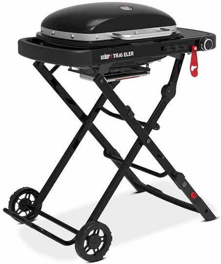 Weber Traveler Compact Portable Gas Grill with 1 pcs 3.2kW