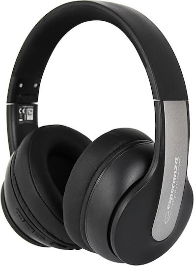 Esperanza EH240 Bluetooth Wireless Over Ear Headphones with 7 hours of Operation Black