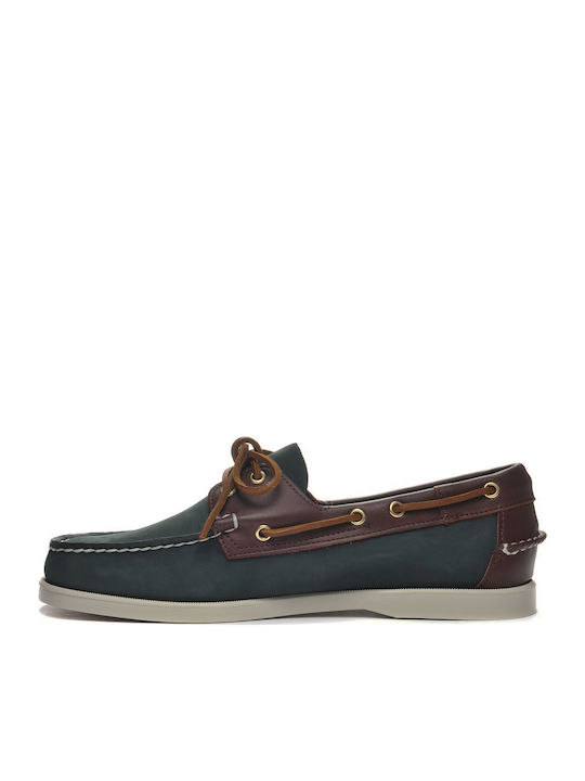 Leder Herren Mokassins in Blau Farbe