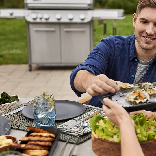 Weber Summit S Ψησταριά Υγραερίου Σχάρας 91x49εκ. με 5 Εστίες 27kW και Πλαϊνό Μάτι Υπερύθρων