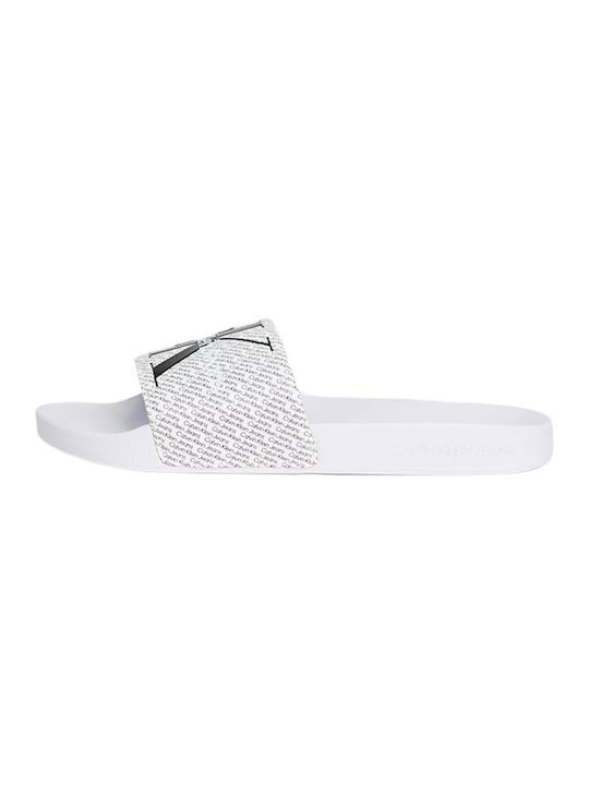 Calvin Klein Women's Slides White