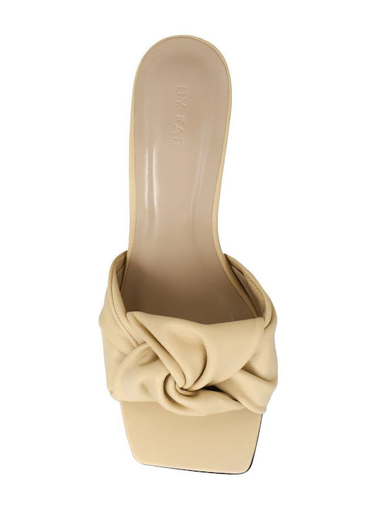 Leder Sandalen Beige