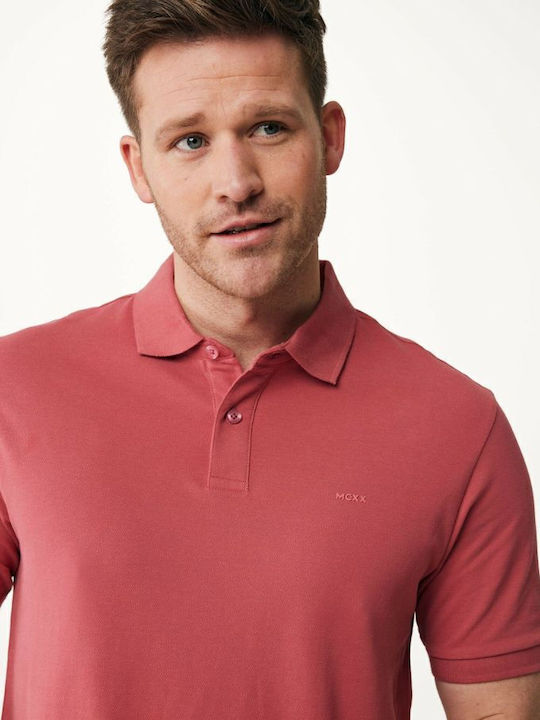 Mexx Herren Kurzarmshirt Polo Dusty Red