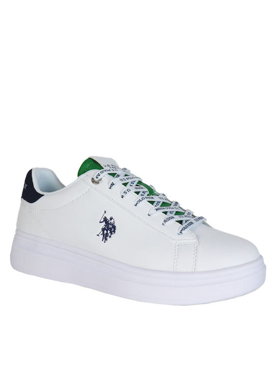 U.S. Polo Assn. Ανδρικά Sneakers Λευκά