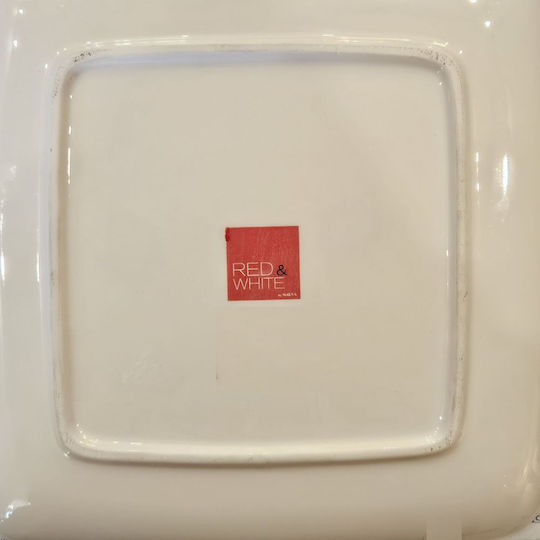 La Belle Maison Decorative Square Ceramic Multicolour Platter 27x27x3cm