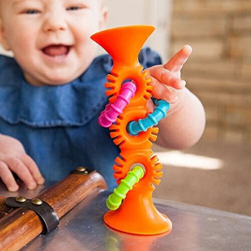 Fat Brain Toys Zornăitoare Ventuză pentru 6++ Luni