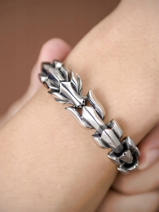 Viking Wolves Norse Amulet 316L Bracelet