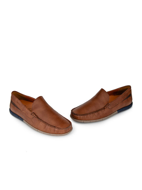 Men's Leather Moccasins Tabac Brown
