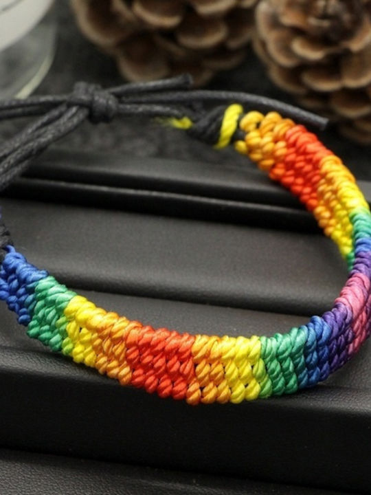 Rainbow LGBT String Bracelet Bransolet