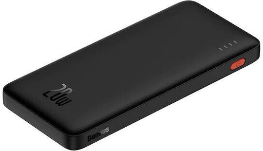 Baseus Airpow Power Bank 10000mAh 20W с USB-A порт и USB-C порт Power Delivery Черен