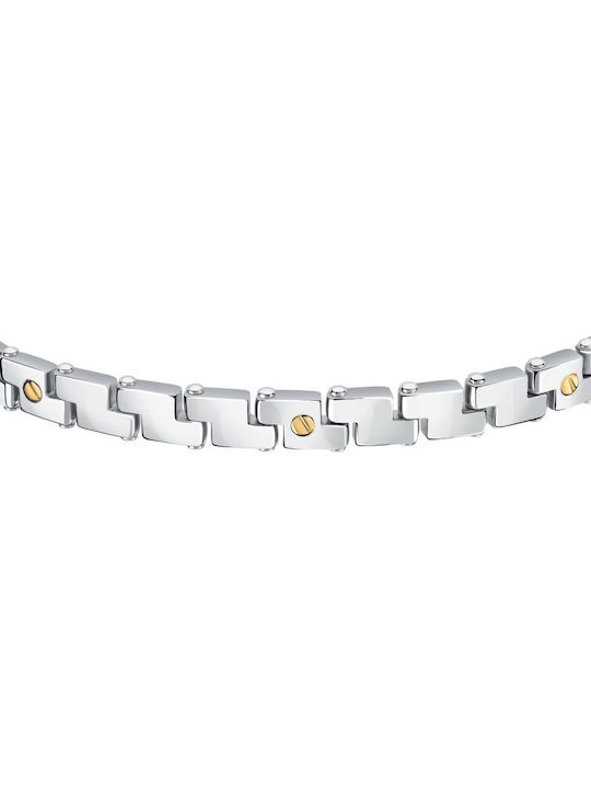 Morellato Gold Bracelet Made of Steel and 18k Gold Satm17