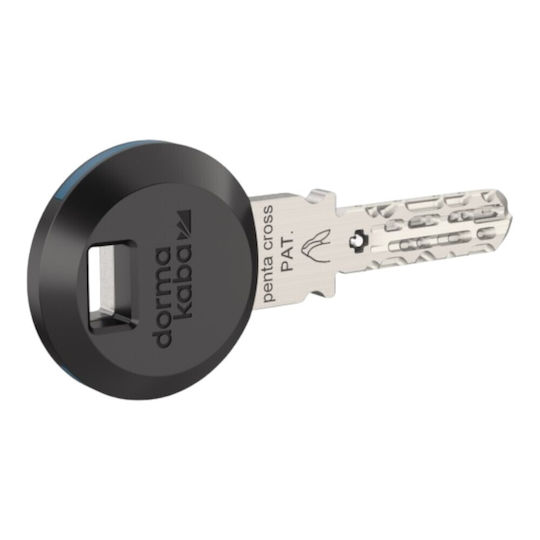 Dormakaba Κύλινδρος Κλειδαριάς Ασφαλείας 80mm (30-50) με 5 Κλειδιά Ασημί