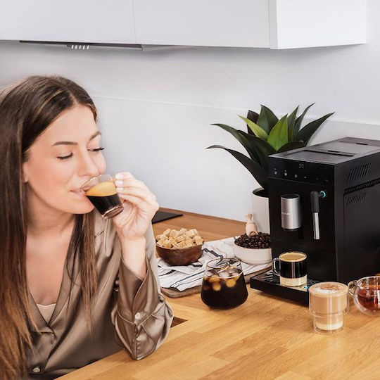 Cecotec Cremmaet Compact Αυτόματη Μηχανή Espresso 1470W Πίεσης 19bar Μαύρη