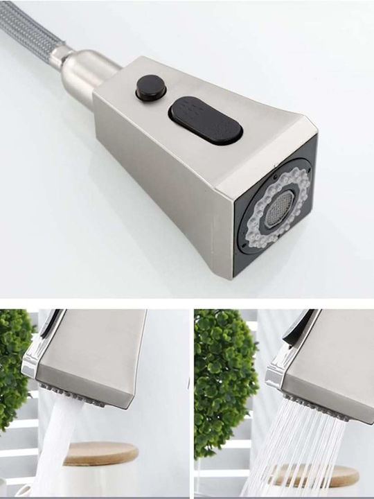 Poly Kitchen Faucet Counter Silver