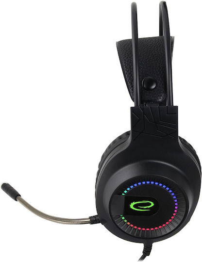 Esperanza EGH7100 Über Ohr Gaming-Headset mit Verbindung USB Schwarz
