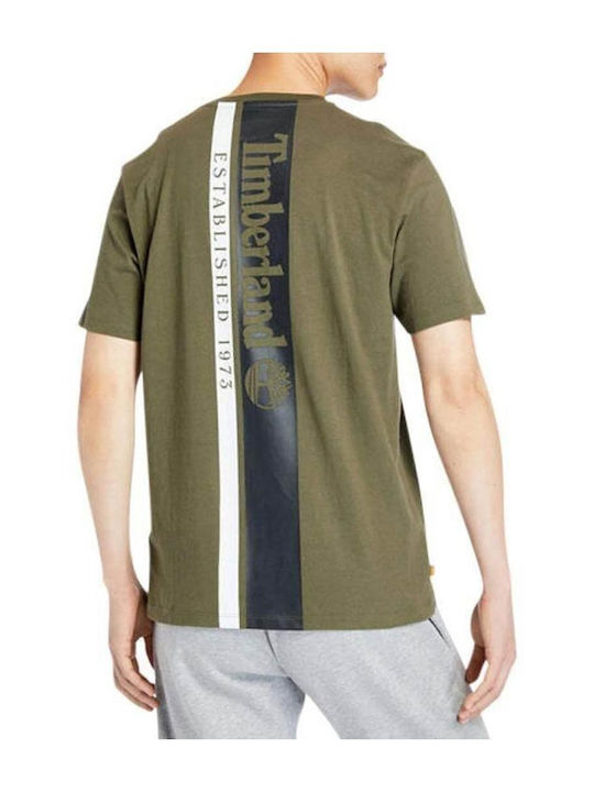 Timberland T-shirt Bărbătesc cu Mânecă Scurtă Verde