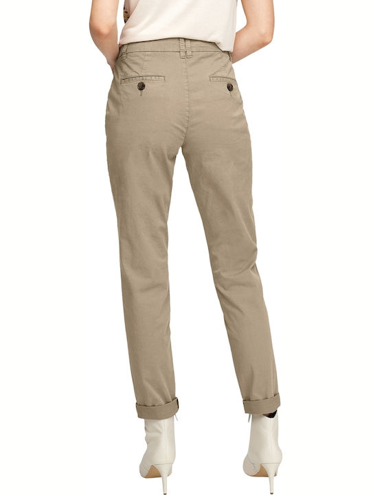 Red Label Γυναικείο Chino Παντελόνι Καφέ