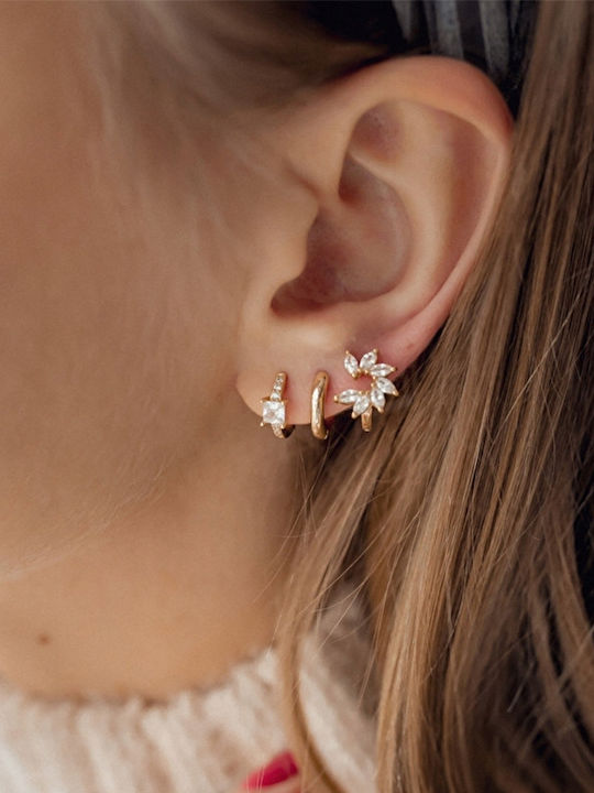 Copper Earrings Fashionable Classic K15 Silver